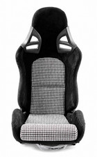 Joey Sport Minos Carbon Fiber Reclining Racing Seat Suede Houndstooth