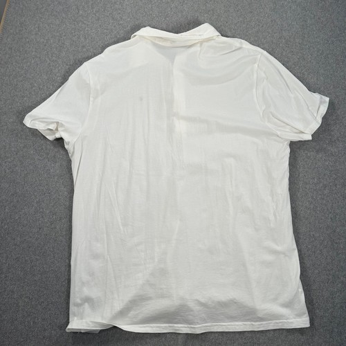 Criquet Short Sleeve Polo Shirt Men's XXL Slim Fit White Golf - Picture 8 of 8