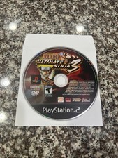 Naruto Ultimate Ninja 3 (Sony PlayStation 2, 2008) PS2 Tested Works - Disc Only