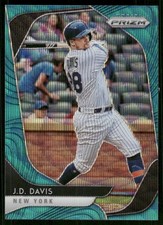 2020 Panini Prizm Prizms Teal Wave #228 J.D. Davis - BB