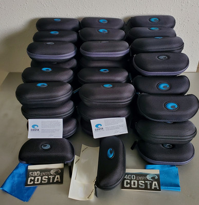 Costa Del Mar 580 LENSES & 400 LENSES: Semi-Hard Black SUNGLASSES (CASE ONLY)