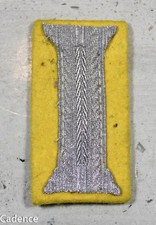 WW2 German Army Heer Signals Cuff Tab Single Flat Wire Unissued Waffenrock F524