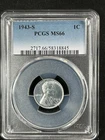 1943-S  1C  Lincoln Wheat One Cent  PCGS MS66  58318845
