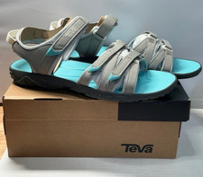Teva Youth Tirra Sandals Gray Drizzle-Teal Size 7 - New in Box