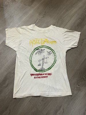 Vintage 80s Insectiside , Scum Of The Earth Trash Death Metal Band Shirt