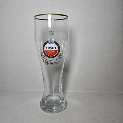 Amstel Amsterdam Bier Wheat Beer 0.5 L Tall Glass Clear German