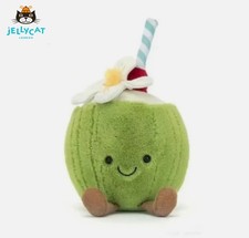 RARE Jellycat Amuseables Aruba Coconut 12cm Soft Toy - BNWT With Tag & Gift Bag