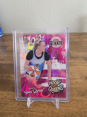 Hailey Van Lith Pink Lava 1/1 Hoop Queens 2025 Leaf Metal Women of Sport