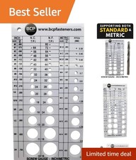 Precision Screw Thread Gauge: Metric  SAE with Drill Bit Recommendations