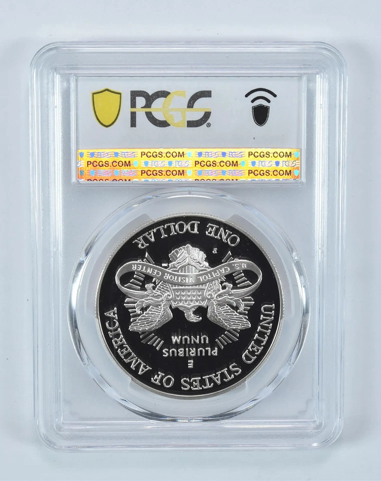 2001-P Capitol Visitor Commemorative Dollar PR69 DCAM PCGS Blue Label *2809 - Image 2 of 4