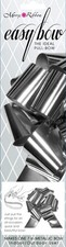 Morex Ribbon 7" Easy Bows-Metallic Silver - 12 Pack