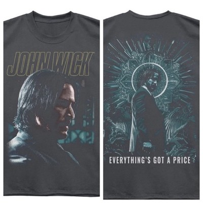 John Wick Adult T Shirt Movie Keanu Reeves OVERSIZED GOT A PRICE F&B Graphite
