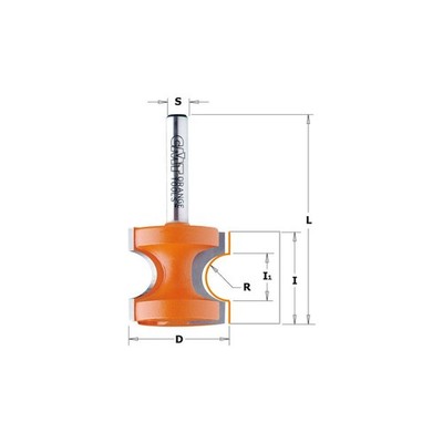 CMT Orange Tools Bead & Bull Nose Carbide Tipped Router Bits 2-1/4'' L 854.502.11