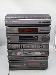JVC E33L HiFi Anlage Vintage Stereo System Kassettendeck Radio Retro Audio