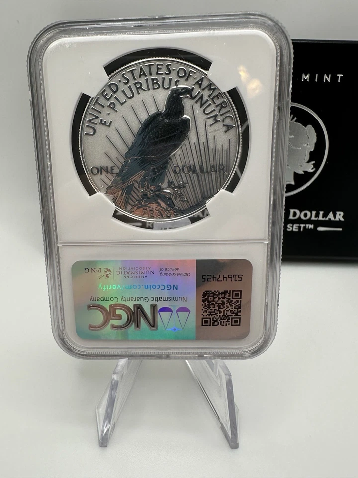 2023-S Morgan & Peace Dollar Reverse Proof Set NGC PF70/PF69 w/ Box & COA - Image 3 of 4