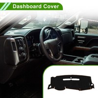 FüR Chevrolet Silverado 07-13 Polyester Bezug Schwarz Mit Orangem Rand 1Stk