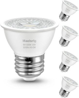 Maelsrlg PAR16 LED Short Neck Recessed Spotlight Bulb, 6W(60W Equivalent) Curio 