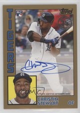 2019 Topps 1984 Baseball Rookies Gold 42/50 Christin Stewart #84R-CST Auto 0o5t