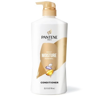 Pantene Conditioner, Daily Moisture Renewal - 25.1 Fl Oz (Pack of 1), White 