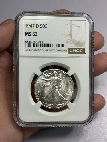 1947 D Walking Liberty Half Dollar NGC MS63