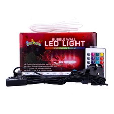 Fish R Fun Bubble Wall with LED Light & Remote Colour Change Aquarium Fish Tank