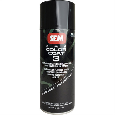 SEM.85233SEM Paints Color Coat 3 Gloss Black 16 oz Aerosol