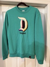 Disney Parks Disneyland D Logo Adult S Pullover Sweatshirt Teal