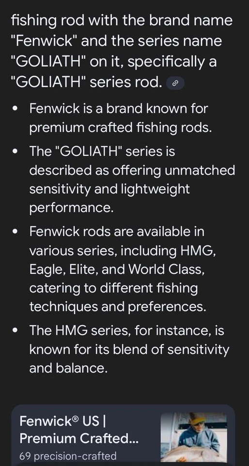 Goliath Fly Rod By Risen And Reel Combo com Extras Vintage Nunca Usado 9’ 8wt. - Imagem 2 de 4