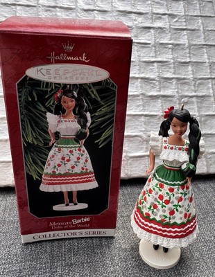 Barbie Figur - Baumschmuck - Hallmark Keepsake Ornament - 1998 Mexican - 25 Y.