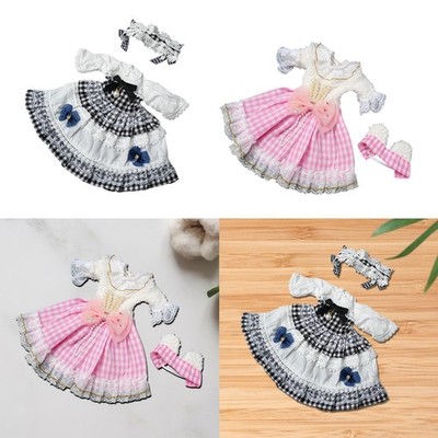 1:6 BJD Doll Plaid Dress up Photo Props, DIY Kleidung für