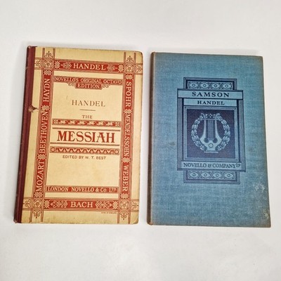Handel Messiah WT West & Samson Novello Vocal Score Sheet Music X2 Choir Singers
