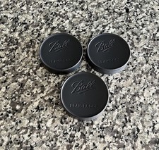 3 Wide Mouth Ball Lids Mason Jar Storage Leak Proof BPA Free Freezer Safe New