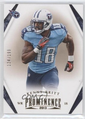2013 Panini Prominence Gold 124/199 Kenny Britt #96 0f8