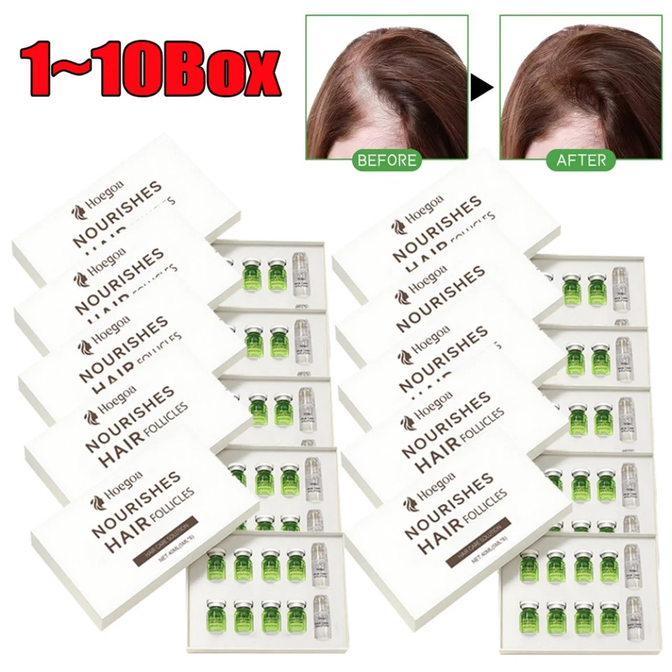 8Pcs Microneedle Hair Care Hair Roller Serum - Hair Thickening Ginseng Solution - Image 3 of 4