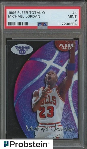 1996 Fleer Total O #4 Michael Jordan Chicago Bulls HOF PSA 9 MINT