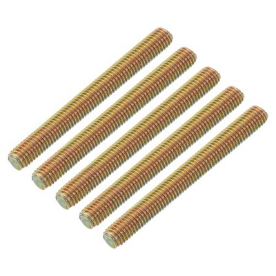 10 Pcs Fully Threaded Rod, M8-1.25x75mm Carbon Steel Long Thread Screw