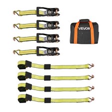 Vevor 4 Set Axle Straps Car Trailer Hauler Ratchet Tie Down Strap Wj-hook Vevor 4 Set Axle Straps Car Trailer Hauler Ratchet Tie Down Strap Wj-hook
