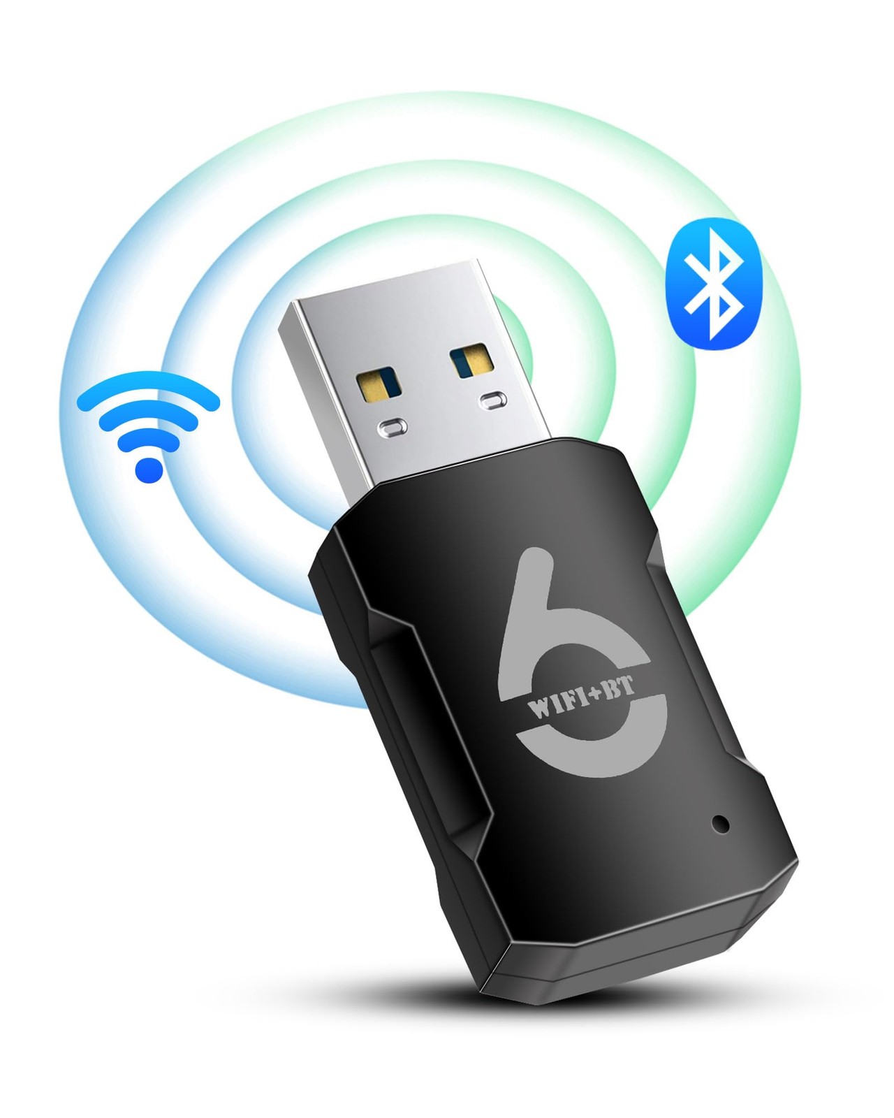 RUIZI WiFi 6 Bluetooth USB Wifi AX900Mbs Dual Band (5,8 Ghz/2,4 Ghz) Chiavetta