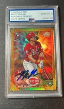 2023 Topps Chrome Update Matt McLain Radiating Rookies PSA 10 Auto RR-28 Reds