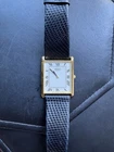 Vintage Seiko Men's Tank 5Y30-5060 Quartz Roman Classic Dress Watch 27mm RARE!!!