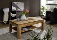 Couchtisch Massivholz 118X70Cm Wildeiche Eiche Massiv GeöLt Holz Neu Ovp!!!