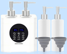 Massage Oil Warmer, Massage Oil Heater with Two Oil Bottle Dispensers, Body Liqu