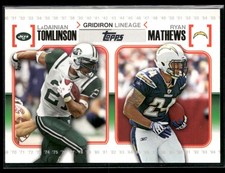 2010 Topps #GL-TM LaDainian Tomlinson / Ryan Mathews Gridiron Lineage