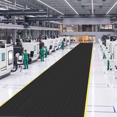 3mm Thick Rubber Flooring Roll Floor Covering Mat for Garage Workshop Home Gym