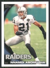 2010 Topps #193 Nnamdi Asomugha Oakland Raiders 50345
