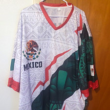 Mexico National Team Soccer Fan Jersey Shirt White Green Red Size 4XL