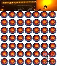50pc of 3/4 led marker lights Small Round Amber LED Side Marker 50pcs Amber50