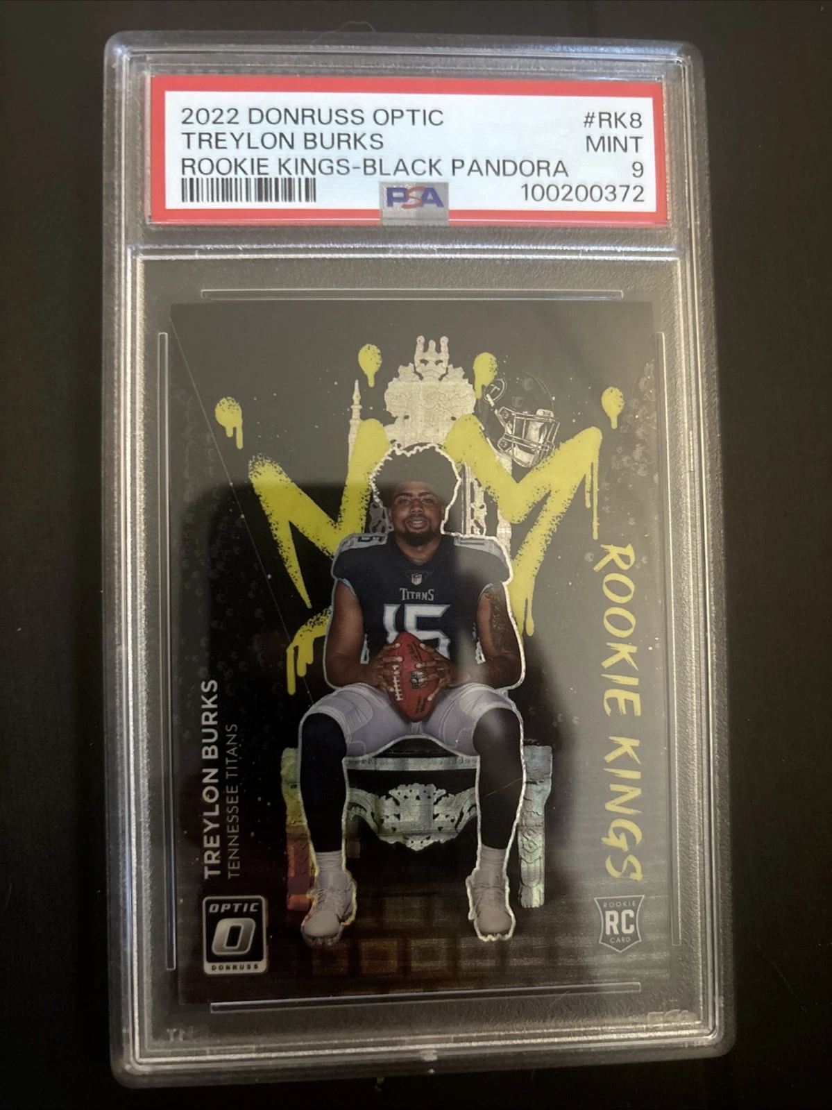 Treylon Burks Panini Donruss Optic Rookie Kings #RK8 Black Pandora