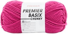 Premier Basix Chunky Yarn-Magenta - 3 Pack