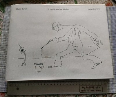 Libro ''50 vignette su Carlo Mattioli'' di Ubaldo Bertoli (Arte grafica Silva...